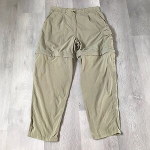 EXOFFICIO WOMENS CONVERTIBLE PANTS KHAKI OUTDOOR HIKING 10